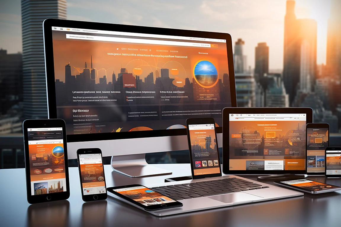 Esta imagen muestra responsive design en distintos dispositivos