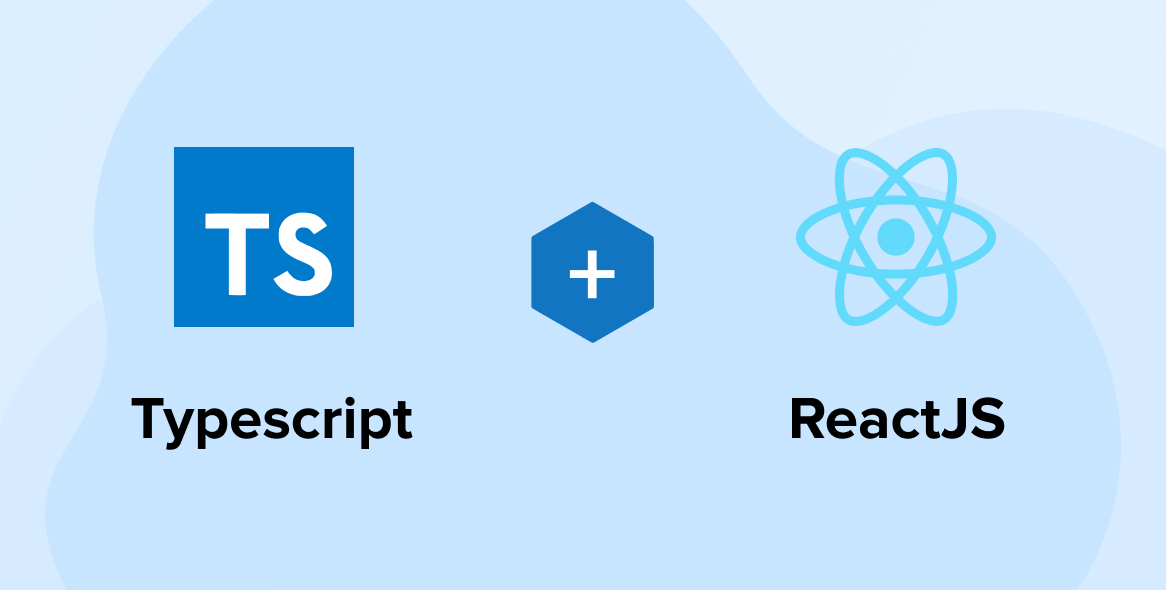 Esta imagen muestra un logo de typescript más react